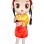 Ethnic Girl With Twist Braids Mascot Costume