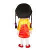 Ethnic Girl With Twist Braids Mascot Costume