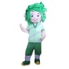 Messy Green-haired Volunteer Mascot Costume