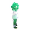Messy Green-haired Volunteer Mascot Costume