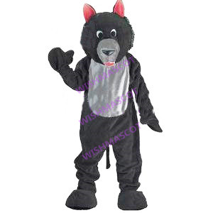 Benevolent Pink Eared Bear Mascot Costume