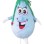 Light Blue Cartoon Light Bulb Mascot Costume