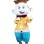 Monkey King In Jumpsuit Mascot Costume