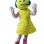 Shopping Guide Lady Mascot Costume In Yellow Dress