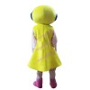 Shopping Guide Lady Mascot Costume In Yellow Dress