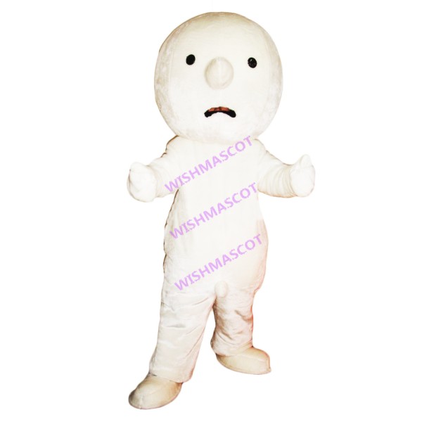 White Snowman Mascot Costume
