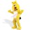 Jocund Yellow Bulldog Mascot Costume