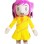Pink Hair Girl In Pleated Skirt Mascot Costume