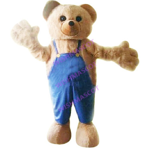 Blessed Bear Mascot Costume Wearing Pants
