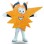Cartoon Polygon With Eyebrows Mascot Costume