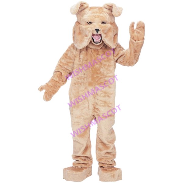 Silly Crumpled Bulldog Mascot Costume