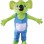 Green Koala With Pocket Bib Mascot Costume