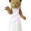 Bride Bear In Wedding Dress Mascot Costume