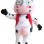 Cow With Black Eye Socket Mascot Costume