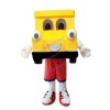 Positive Yellow Locomotive Mascot Costume