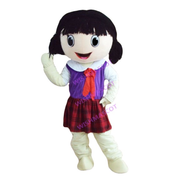 Sunny Young Pioneer Girl Mascot Costume