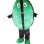 Watermelon With Yellow Bow Mascot Costume