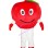 Ripe Plump Red Apple Mascot Costume