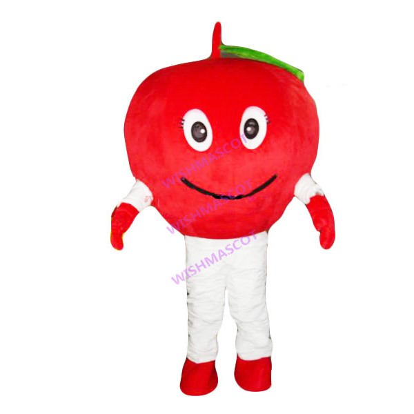 Ripe Plump Red Apple Mascot Costume