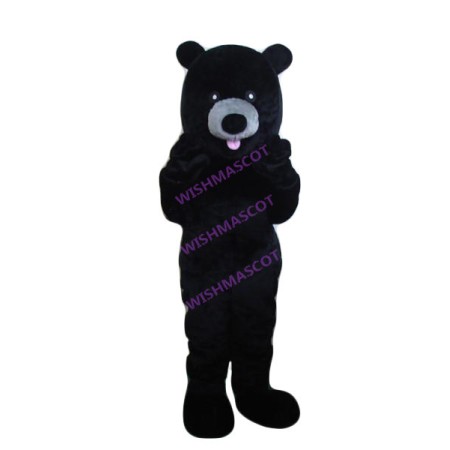 Naughty Playful Black Bear Mascot Costume