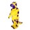 Behemoth Dinosaur Mascot Costume With Purple Patches
