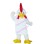 Robust White Chicken Mascot Costume