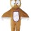 Owl In White Baseball Cap Mascot Costume