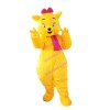 Hospitality Yellow Cat Lady Mascot Costume