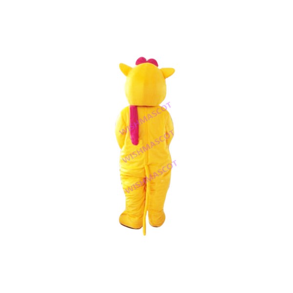 Hospitality Yellow Cat Lady Mascot Costume