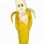 Nervous Peeled Banana Mascot Costume