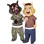 Harmonious Boar Brothers Mascot Costume