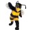 Grumpy Furry Bee Mascot Costume