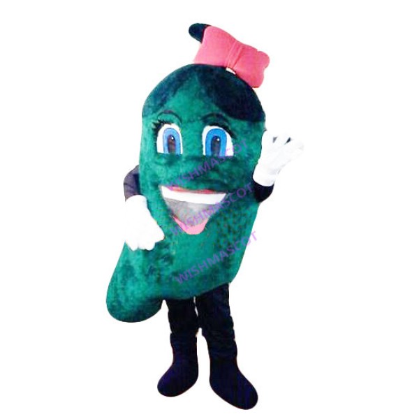 Dirty Green Pepper Mascot Costume