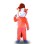 Youthful Orange Pony Mascot Costume