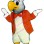 Cockatoo Bird In Suit Mascot Costume