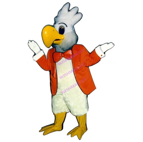 Cockatoo Bird In Suit Mascot Costume