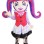 Zombie Girl With Double Ponytails Mascot Costume
