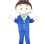 Social Elite In Blue Suit Mascot Costume