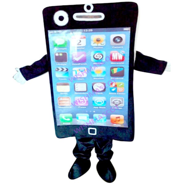 Touch Screen Mobile Phone Mascot Costume