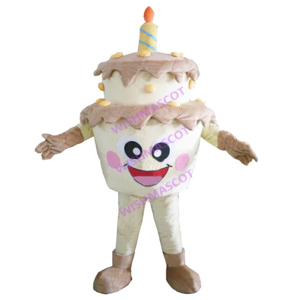 Double Chocolate Birthday Cake Mascot Costume