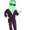 Green Eggplant With Suit Mascot Costume