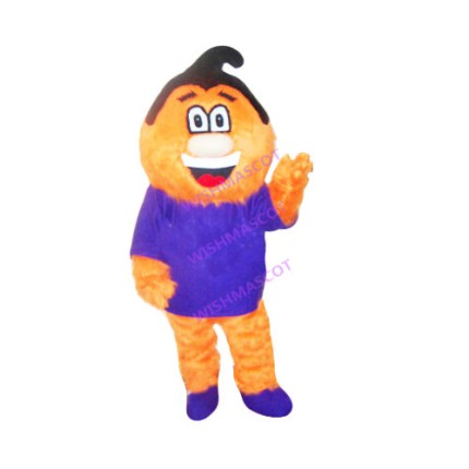 Optimistic Orange Plush Man Mascot Costume