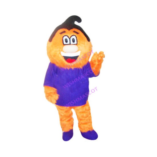 Optimistic Orange Plush Man Mascot Costume