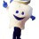 Tooth Squeezed With Toothpaste Mascot Costume