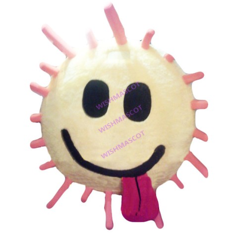 Smiley Sun With Pink Rays Mascot Costume