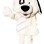 Impatient Bull Terrier Mascot Costume