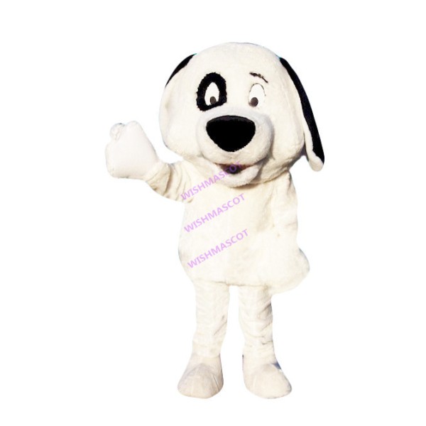Impatient Bull Terrier Mascot Costume