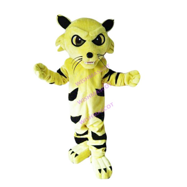 Savvy Yellow Adult Tiger Mascot Costume