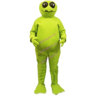 Strange-looking Green Alien Mascot Costume