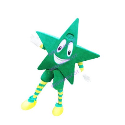 Lightweight Green Cartoon Star Mascot Costume